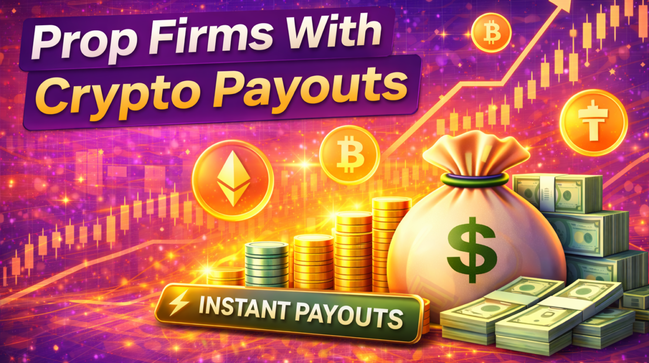 Prop firms with crypto payouts offering instant funded trading accounts and fast cryptocurrency withdrawals